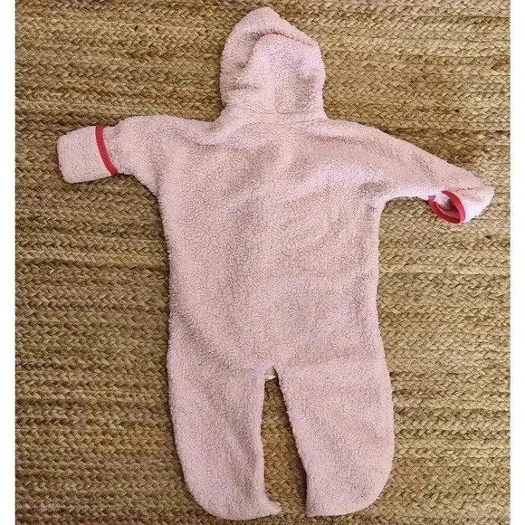 Pink Patagonia Baby Sleeper Zipper Outfit Size 6 Month Baby Girl-A1 - Picture 8 of 8